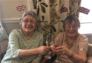 The bubbly was brought out at a Teesside care home after residents heard news of the arrival of the Duke and Duchess of Cambridgeâ€™s third child.